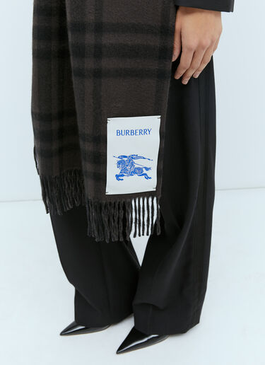 チェックカシミヤスカーフ Burberry チェックカシミヤスカーフ ブラウン bur0254003