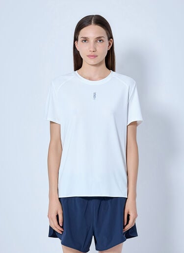 LN-CC® - HOKA: EveryRun Short Sleeve T-Shirt - White HOKA EveryRun Short Sleeve T-Shirt White hok0365030
