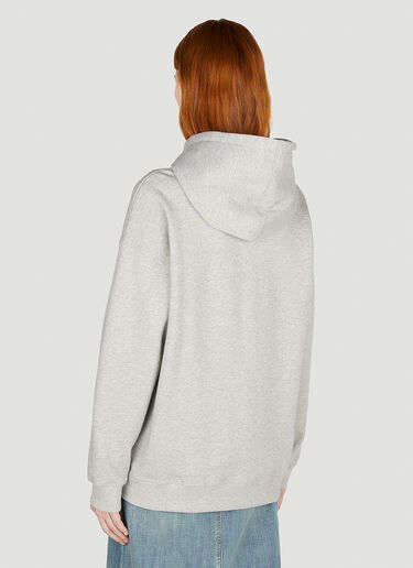 GANNI Oversized Gym Hooded Sweatshirt Grey gan0252007