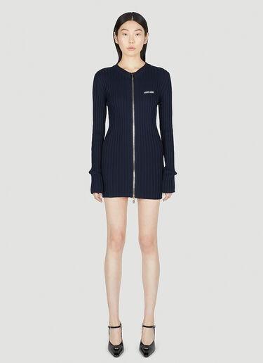 Miu Miu Knitted Dress Blue miu0252001