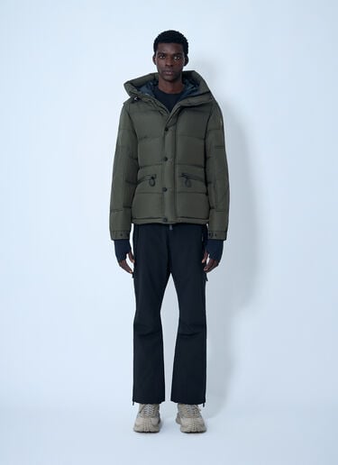 Matte Short Down Jacket Moncler Grenoble Matte Short Down Jacket Green mog0162003