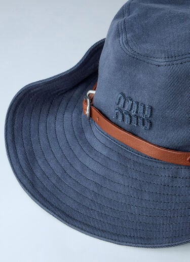 LN-CC® - Miu Miu: Drill Cowboy Hat - Blue Miu Miu Drill Cowboy Hat Blue miu0264111