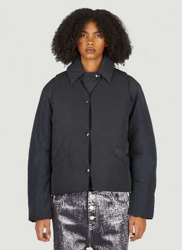 KASSL Editions Layered Worker Jacket Navy kas0251002