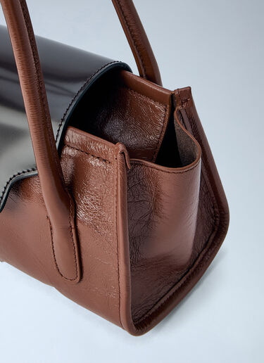 LN-CC® - Marni: Trunkette Leather Shoulder Bag - Brown Marni Trunkette Leather Shoulder Bag Brown mni0266011