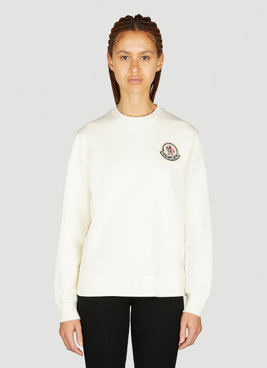 Moncler 徽标贴饰运动衫 白色 mon0253033