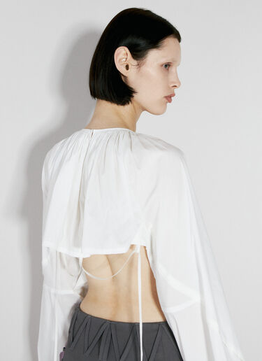 Kiko Kostadinov Convertible Crop Top White kko0254006