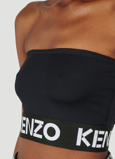 Kenzo Logo Strapless Top Black knz0252010