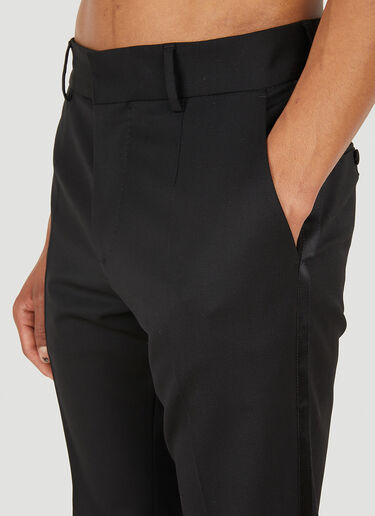 Dolce & Gabbana Satin Trimmed Tuxedo Suit Pants Black dol0148001