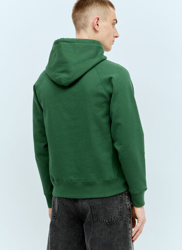 A BATHING APE® NYC Logo Hooded Sweatshirt Green aba0154026