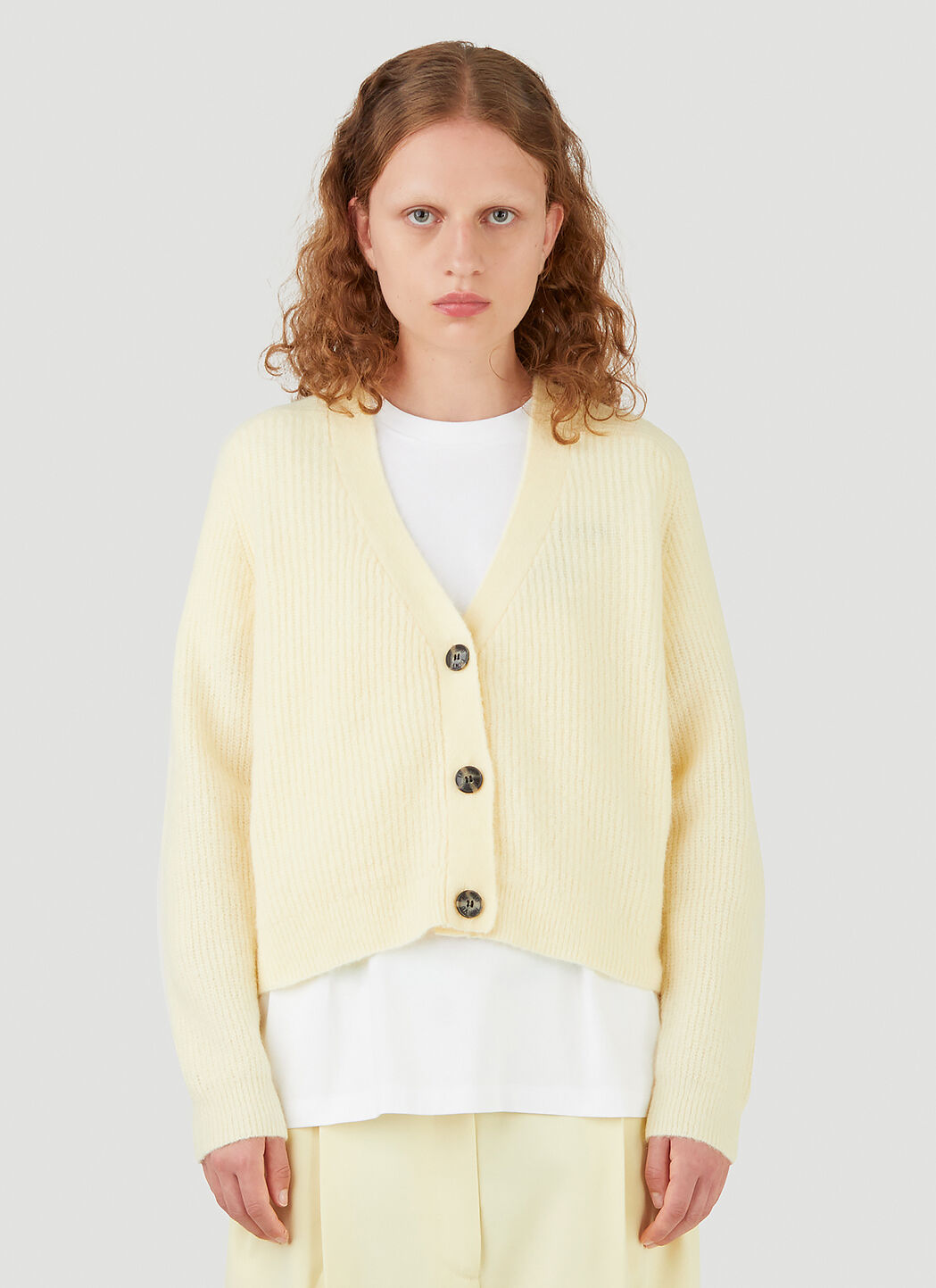 Soft yellow shop cardigan