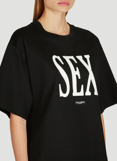 Dolce & Gabbana Sex T-Shirt Black dol0247129