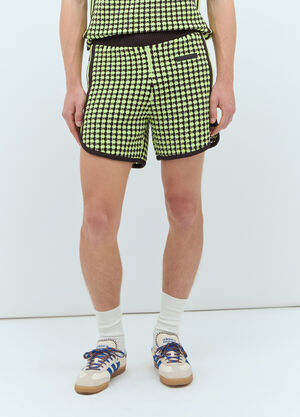 adidas by Wales Bonner Crochet Knit Shorts Green awb0357013