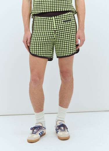 adidas by Wales Bonner Crochet Knit Shorts Green awb0357013