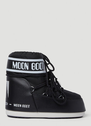 Moon Boot 글랜스 로우 스노우 부츠 블랙 mnb0346006