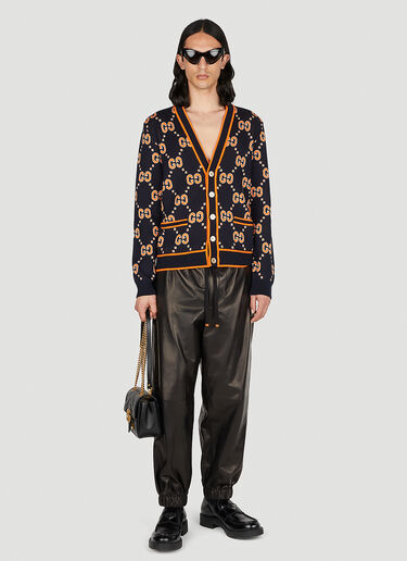 Gucci Leather Jogging Pants Black guc0152302