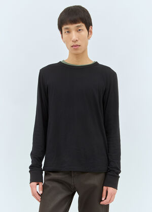 Dries Van Noten Layered Long-Sleeve T-Shirt Black dvn0158016