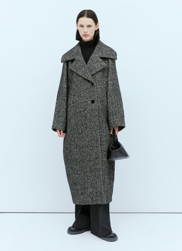 GANNI 헤링본 마를레드 코트 그레이 gan0254003