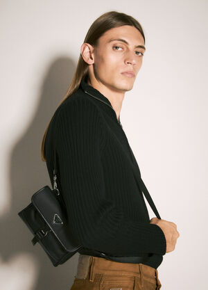 Bottega Veneta Re-Nylon Phone Crossbody Bag Black bov0159021