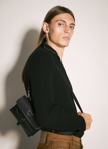 Prada Re-Nylon Phone Crossbody Bag Black pra0145046