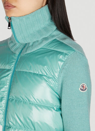 Moncler Front Quilted Jacket Light Blue mon0249026