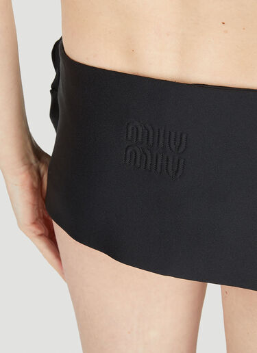 Miu Miu Patch Pocket Mini Skirt Black miu0252013