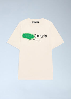 Palm Angels Spray LA T-Shirt White pma0162126