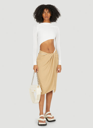 르 보디 카로주 바디슈트 Jacquemus 르 보디 카로주 바디슈트 화이트 jac0250140