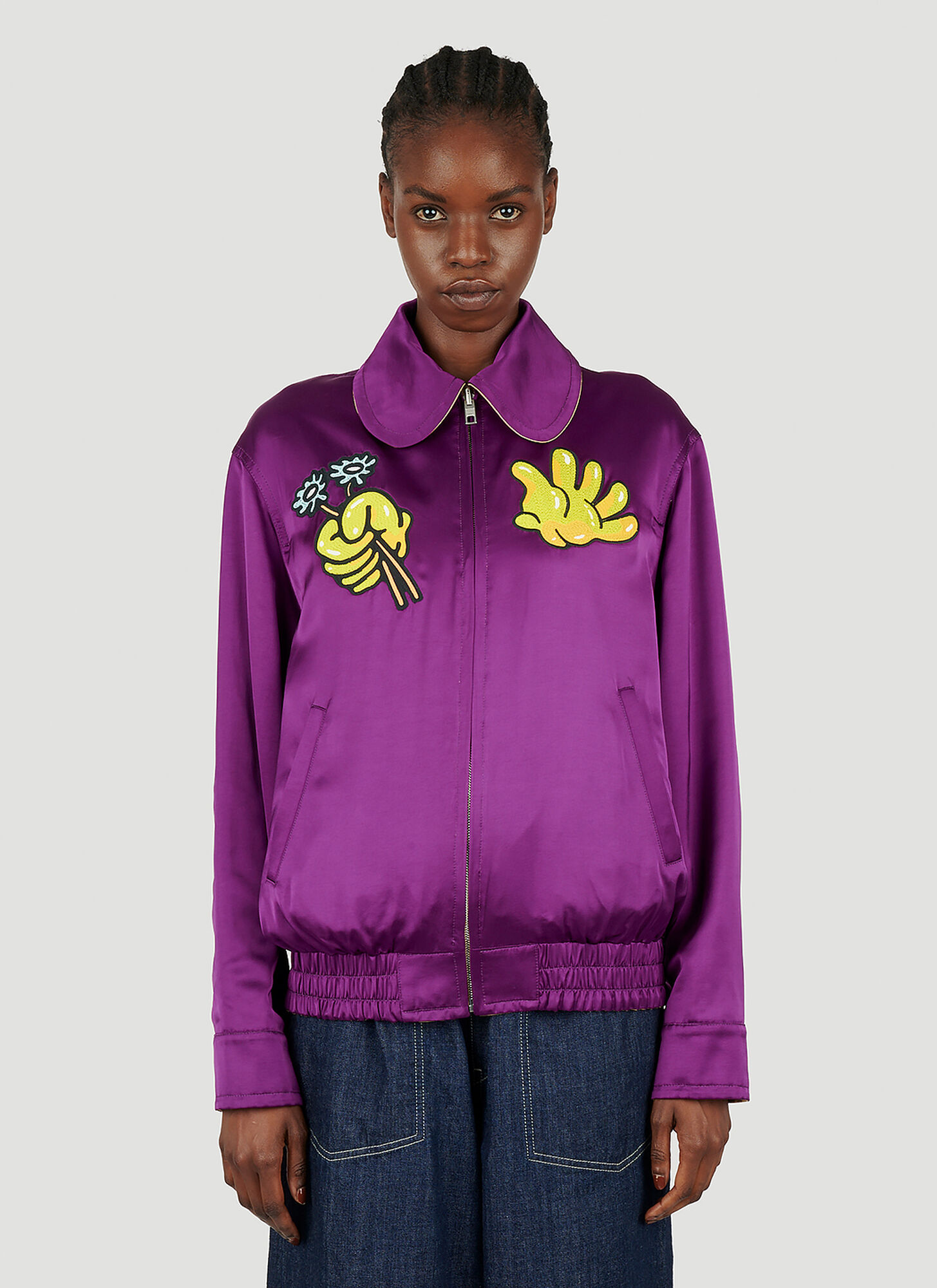 Shop Kenzo Boke Boy Reversible Jacket In Purple