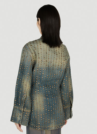 Blumarine Studded Denim Jacket Blue blm0252034