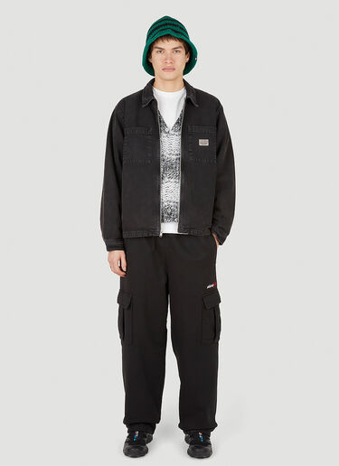 Canvas Zip Overshirt Stüssy Canvas Zip Overshirt Black sts0152005