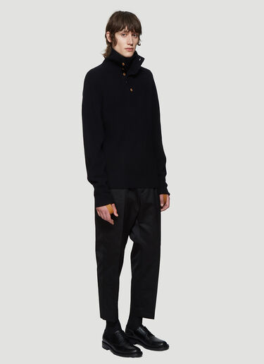 Helmut Lang Buttoned Sweater Black hlm0137007