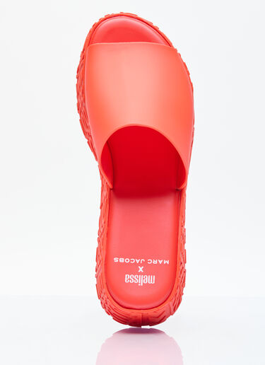 Melissa x Marc Jacobs Becky Platform Slides Orange mxm0254002