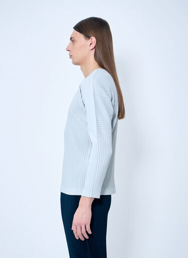 Homme Plissé Issey Miyake Pleated Crewneck Top Grey hmp0159017