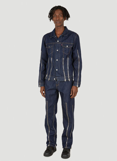 x Levi's Zipper Trucker Denim Jacket Levi's x No Sesso x Levi's Zipper Trucker Denim Jacket Blue lvn0349001