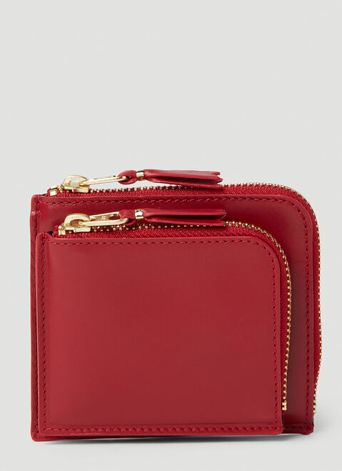 Comme des Garçons Wallet Outside Pocket Wallet Red cdw0347011