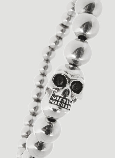 Alexander McQueen Skull Ball Bracelet Silver amq0142023