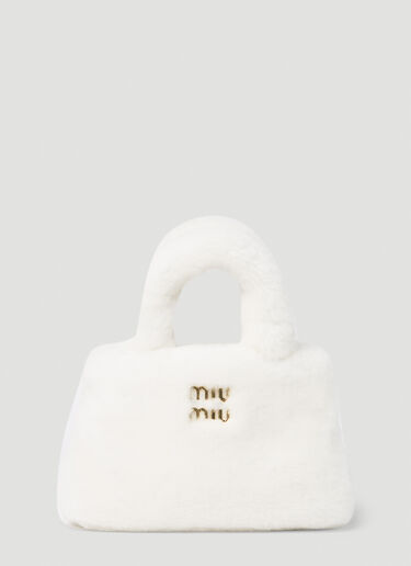 Miu Miu Fluffy Handbag White miu0252040
