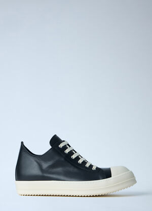 Rick Owens Leather Low-Top Sneakers Black ric0163031