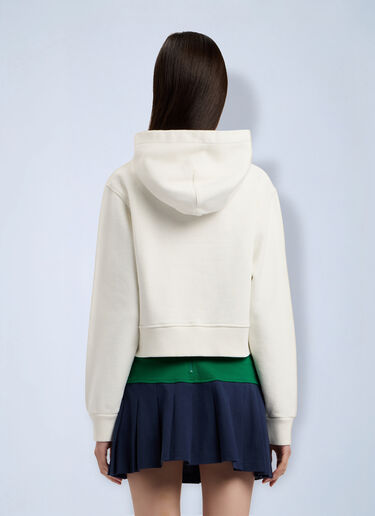 Palm Angels Bear Fitted Hoodie White pma0264197
