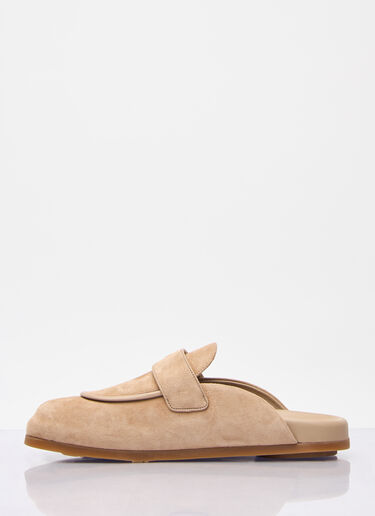 Max Mara Suede Mules Beige max0257044