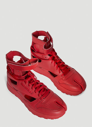 Maison Margiela Classic Leather Tabi High Sneakers Red mla0244013