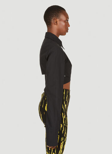 Ambush 랩 크롭 탑 블랙 amb0250012