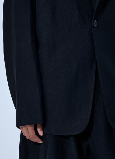 LN-CC® - Studio Nicholson: Denson Single Breasted Blazer - Black Studio Nicholson Denson Single Breasted Blazer Black stn0165013