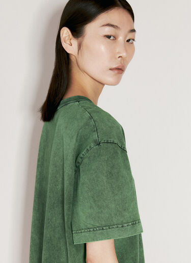 Alexander Wang Embossed Logo T-Shirt Green awg0255039