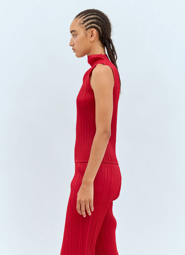 Pleats Please Issey Miyake 高领褶裥上衣 红色 plp0257024