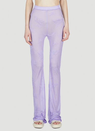 Marco Rambaldi Sheer Trousers Purple mra0252017