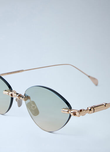 H65 Oval Sunglasses Kuboraum H65 Oval Sunglasses Gold kub0364004