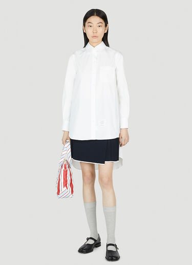 스플릿 백 셔츠 Thom Browne 스플릿 백 셔츠 화이트 thb0251016
