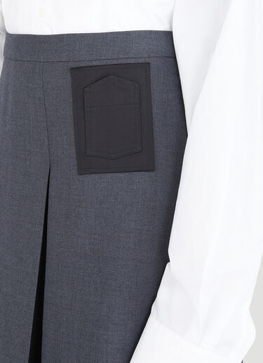 Maison Margiela Inverted Pleat Skirt Grey mla0246015