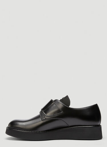 Prada Touch-Fastening Derby Shoes Black pra0144016